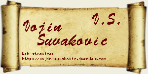 Vojin Šuvaković vizit kartica